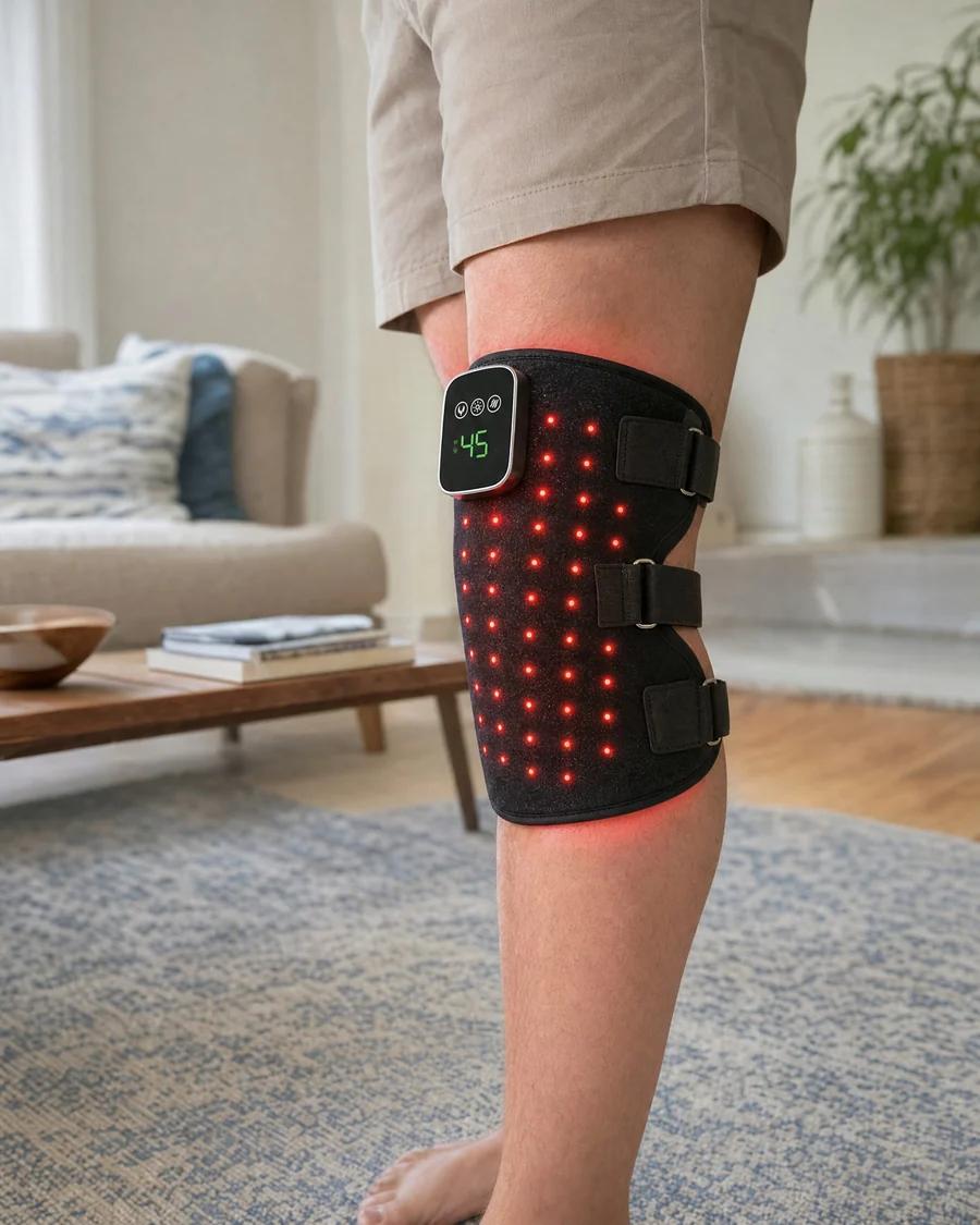 LumiKnee™ Red Light Knee Massager — Heat & Vibration Wrap